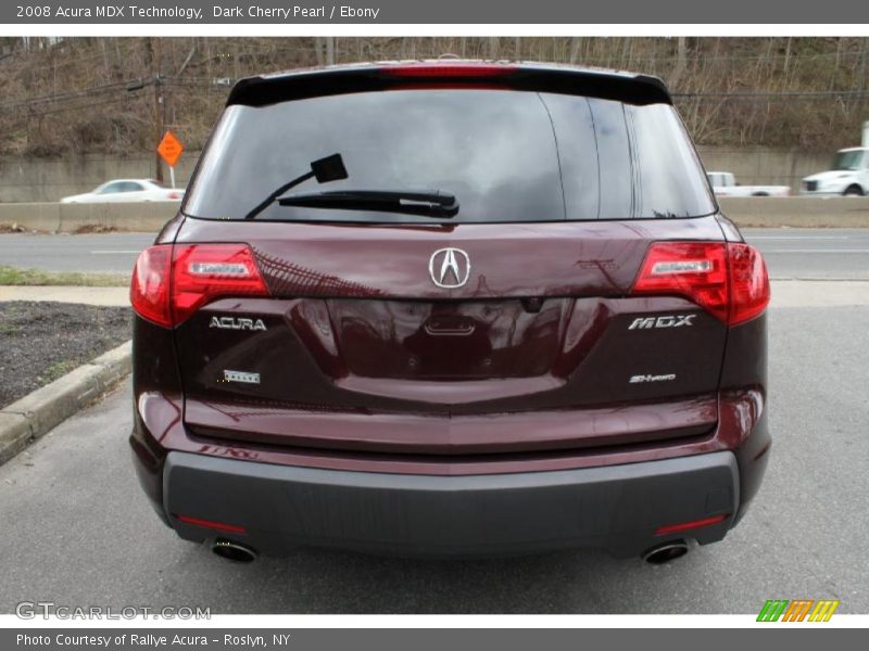 Dark Cherry Pearl / Ebony 2008 Acura MDX Technology