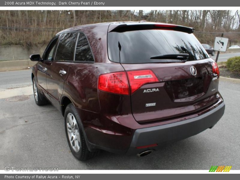 Dark Cherry Pearl / Ebony 2008 Acura MDX Technology