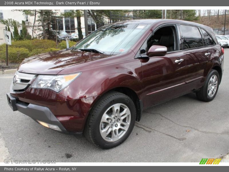 Dark Cherry Pearl / Ebony 2008 Acura MDX Technology