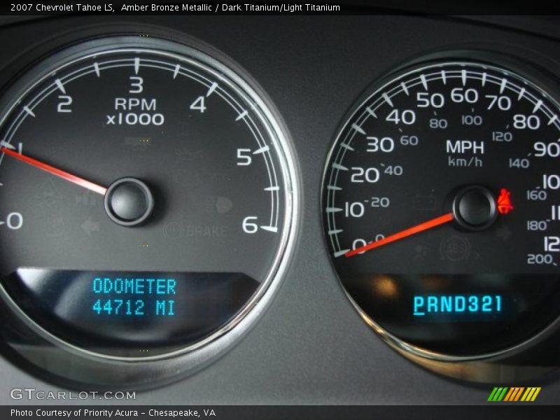 Amber Bronze Metallic / Dark Titanium/Light Titanium 2007 Chevrolet Tahoe LS