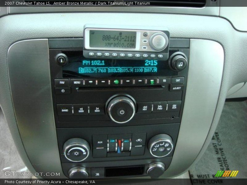 Amber Bronze Metallic / Dark Titanium/Light Titanium 2007 Chevrolet Tahoe LS