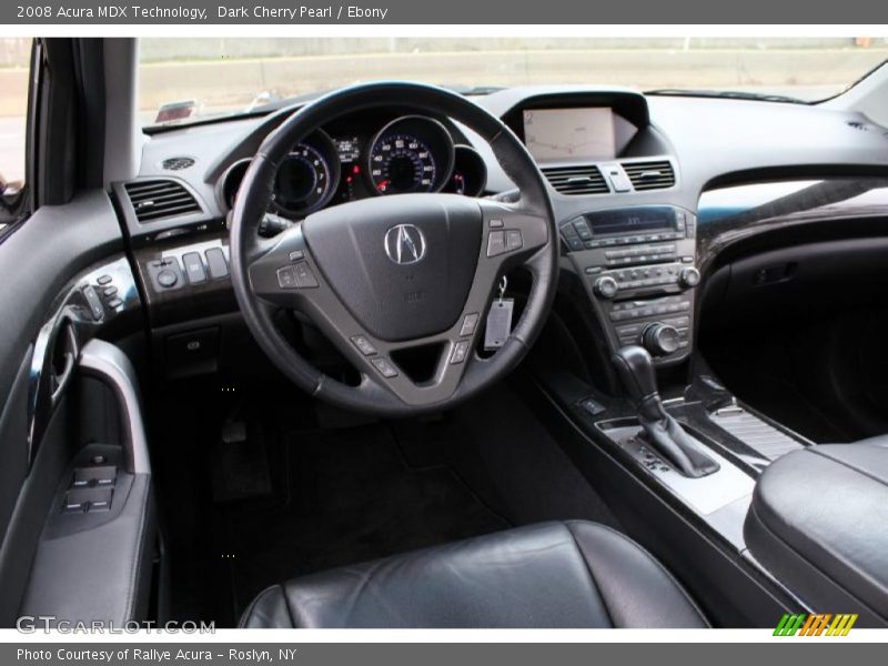Dark Cherry Pearl / Ebony 2008 Acura MDX Technology