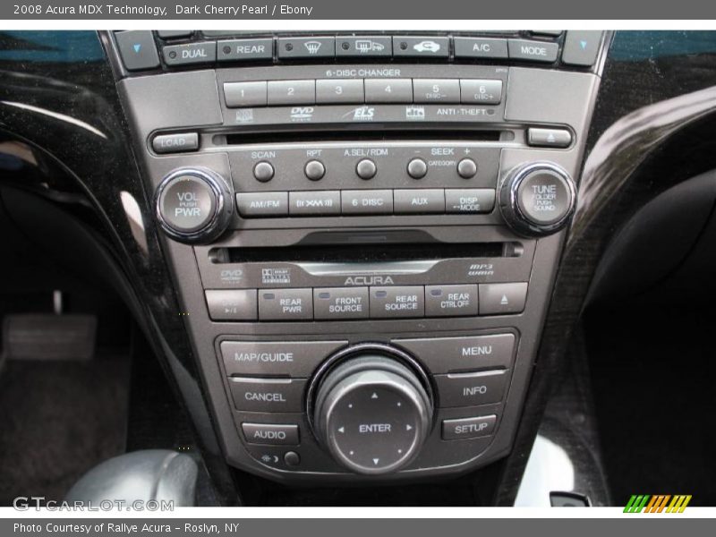 Dark Cherry Pearl / Ebony 2008 Acura MDX Technology