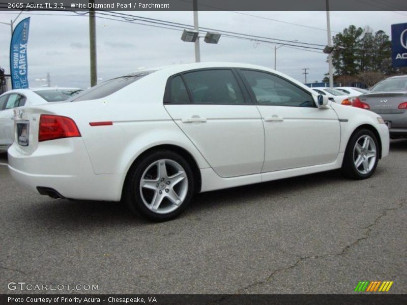 White Diamond Pearl / Parchment 2005 Acura TL 3.2