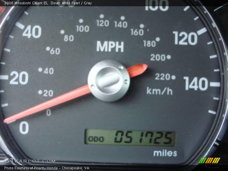Dover White Pearl / Gray 2006 Mitsubishi Galant ES