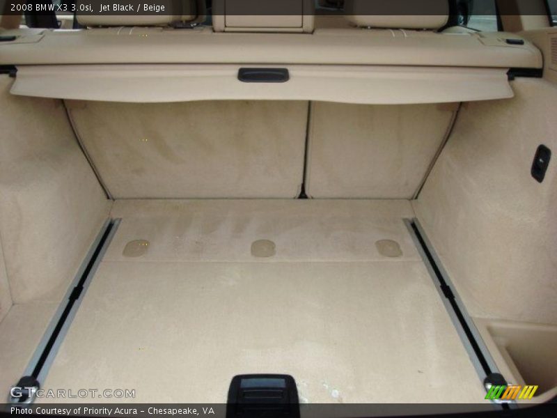 Jet Black / Beige 2008 BMW X3 3.0si