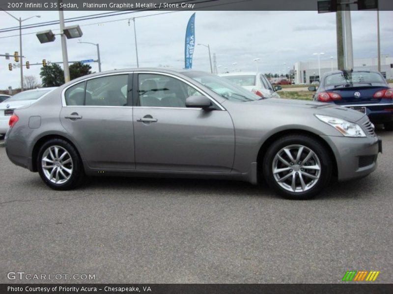Platinum Graphite Metallic / Stone Gray 2007 Infiniti G 35 Sedan
