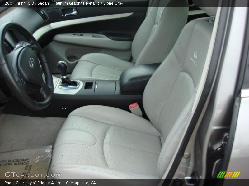 Platinum Graphite Metallic / Stone Gray 2007 Infiniti G 35 Sedan