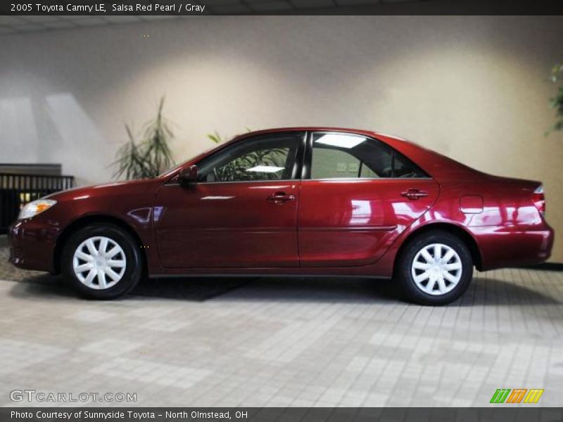 Salsa Red Pearl / Gray 2005 Toyota Camry LE