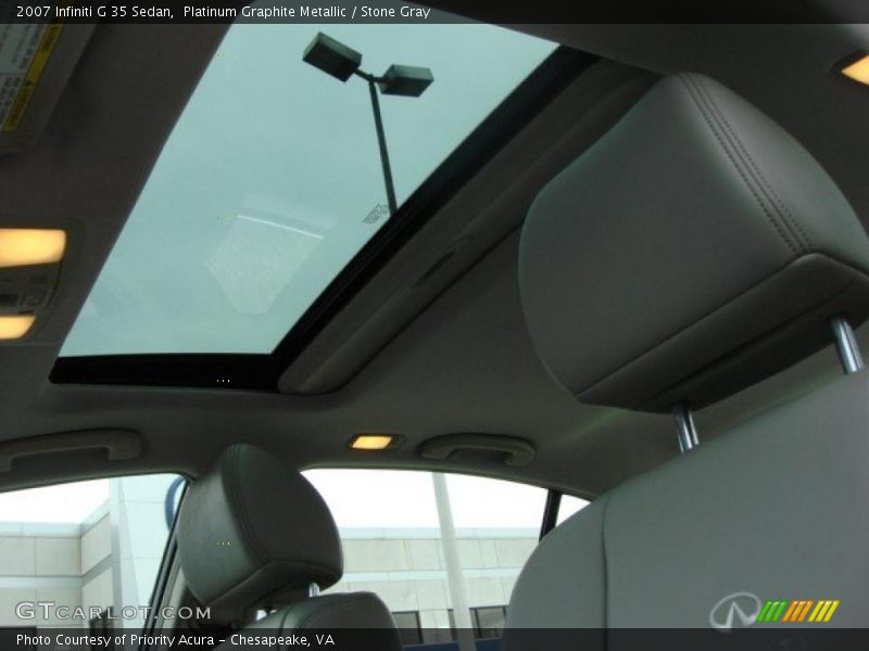 Platinum Graphite Metallic / Stone Gray 2007 Infiniti G 35 Sedan