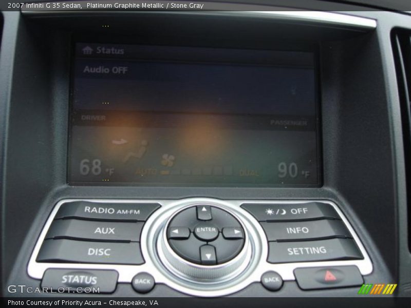 Platinum Graphite Metallic / Stone Gray 2007 Infiniti G 35 Sedan