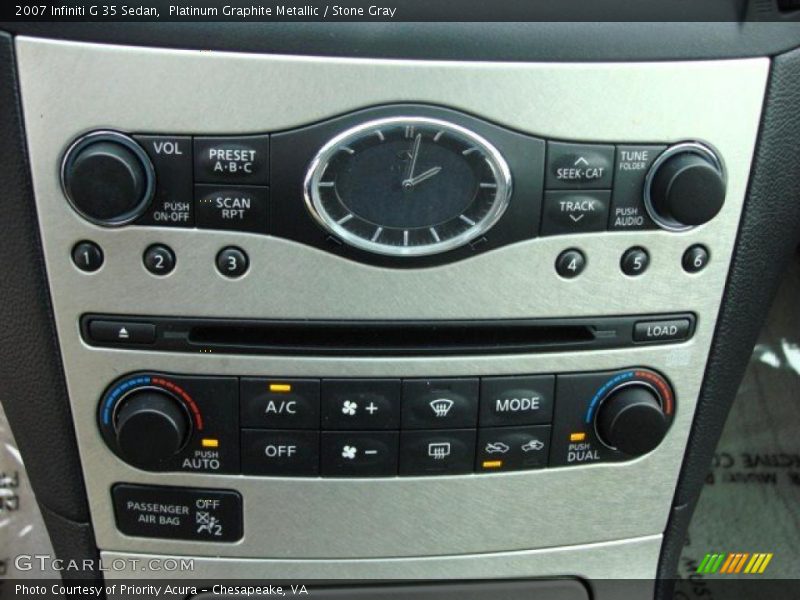 Platinum Graphite Metallic / Stone Gray 2007 Infiniti G 35 Sedan