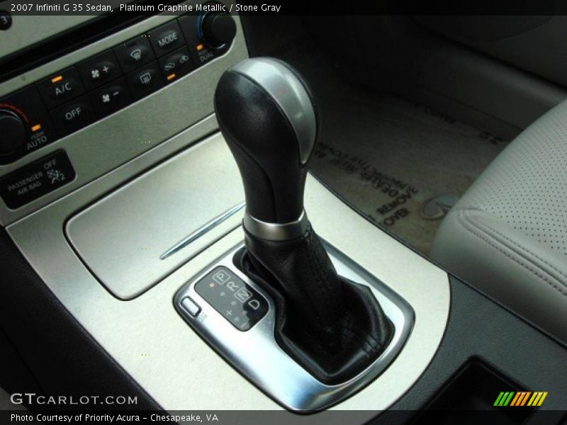 Platinum Graphite Metallic / Stone Gray 2007 Infiniti G 35 Sedan