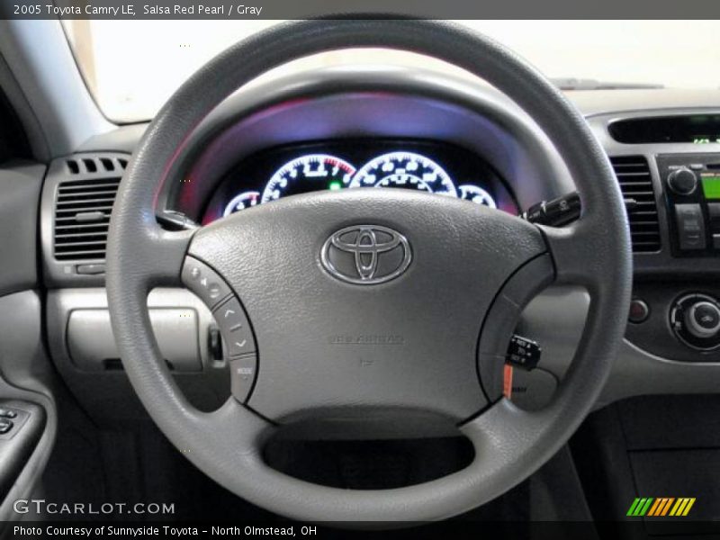 Salsa Red Pearl / Gray 2005 Toyota Camry LE