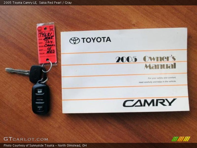 Salsa Red Pearl / Gray 2005 Toyota Camry LE