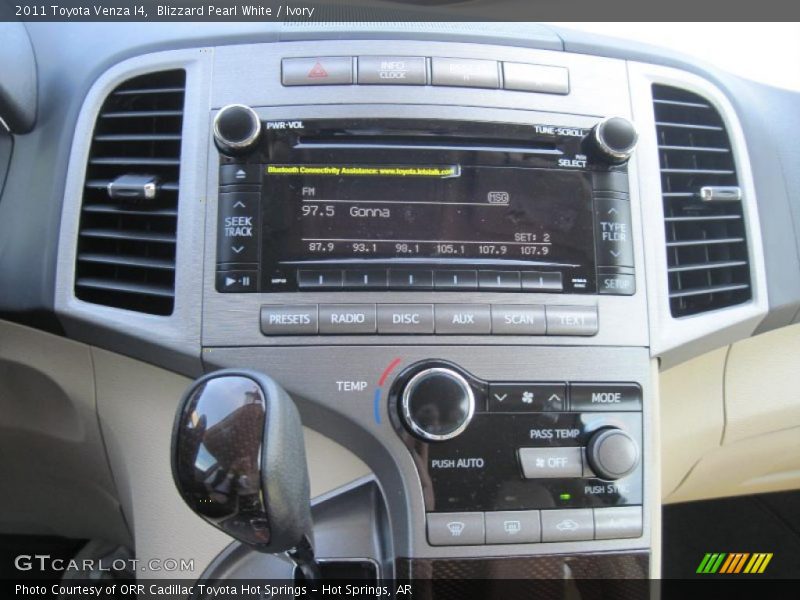 Controls of 2011 Venza I4
