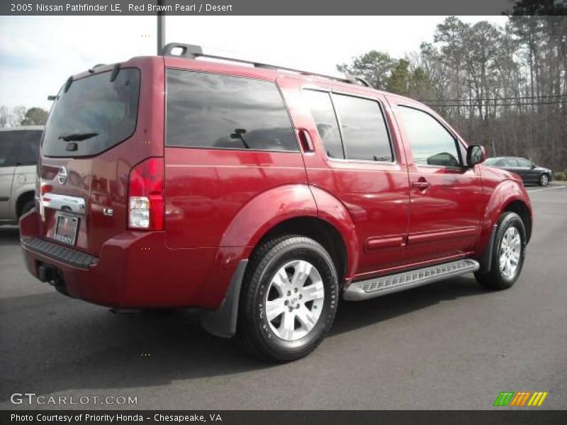 Red Brawn Pearl / Desert 2005 Nissan Pathfinder LE