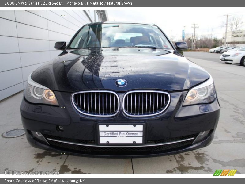 Monaco Blue Metallic / Natural Brown 2008 BMW 5 Series 528xi Sedan