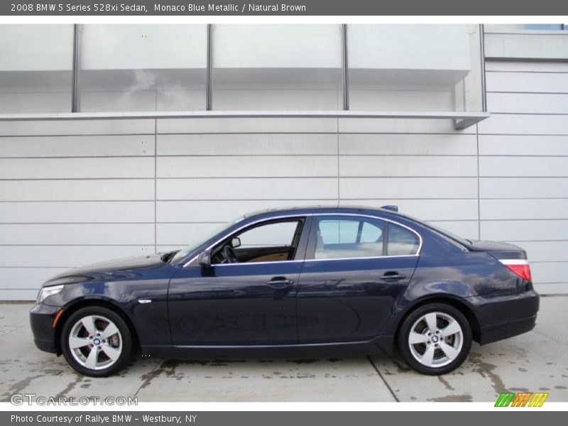 Monaco Blue Metallic / Natural Brown 2008 BMW 5 Series 528xi Sedan
