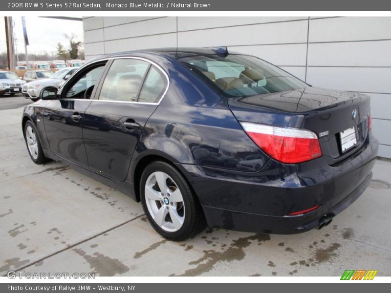 Monaco Blue Metallic / Natural Brown 2008 BMW 5 Series 528xi Sedan
