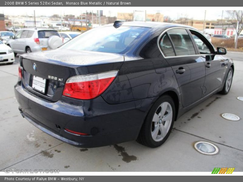 Monaco Blue Metallic / Natural Brown 2008 BMW 5 Series 528xi Sedan