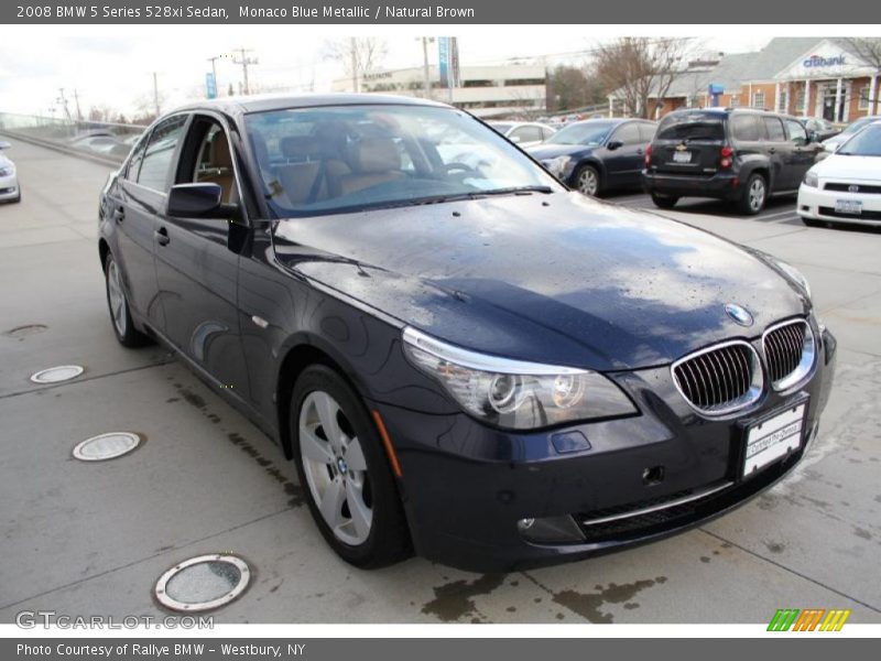 Monaco Blue Metallic / Natural Brown 2008 BMW 5 Series 528xi Sedan