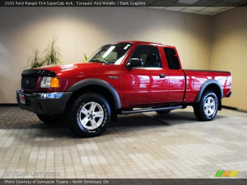 Toreador Red Metallic / Dark Graphite 2003 Ford Ranger FX4 SuperCab 4x4