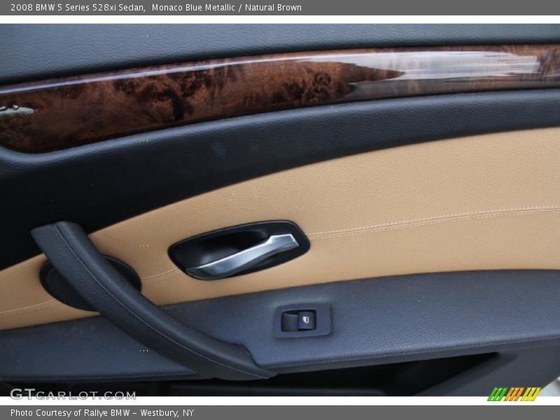 Monaco Blue Metallic / Natural Brown 2008 BMW 5 Series 528xi Sedan