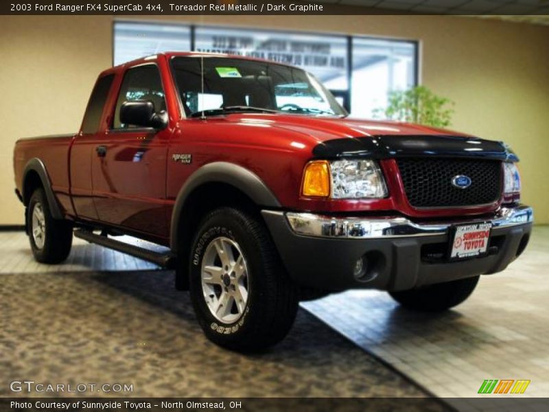 Toreador Red Metallic / Dark Graphite 2003 Ford Ranger FX4 SuperCab 4x4