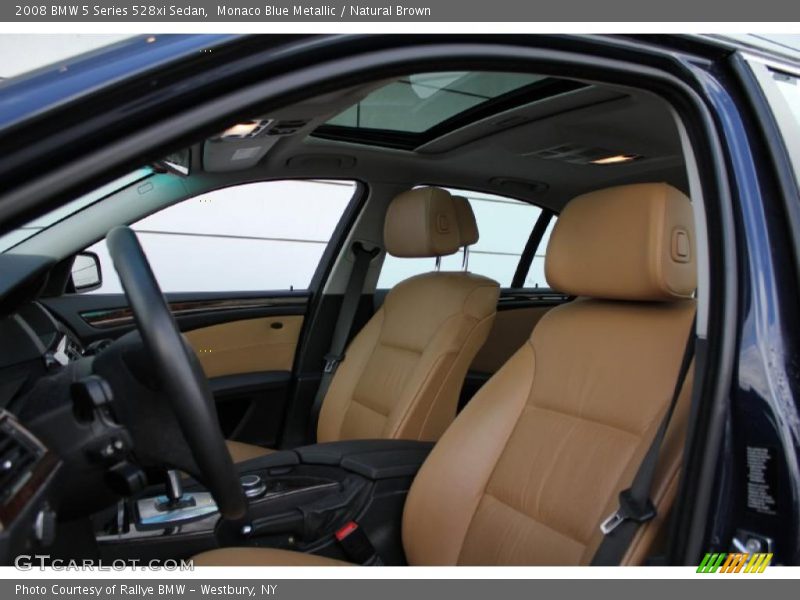 Monaco Blue Metallic / Natural Brown 2008 BMW 5 Series 528xi Sedan