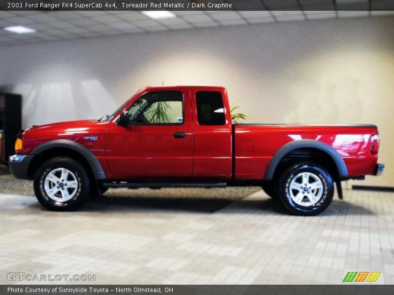 Toreador Red Metallic / Dark Graphite 2003 Ford Ranger FX4 SuperCab 4x4