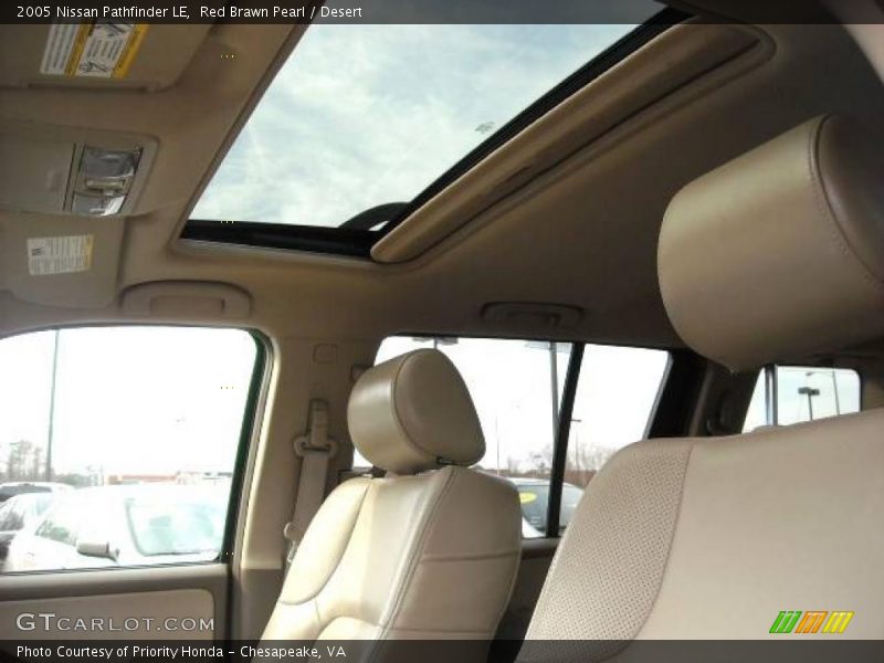 Red Brawn Pearl / Desert 2005 Nissan Pathfinder LE