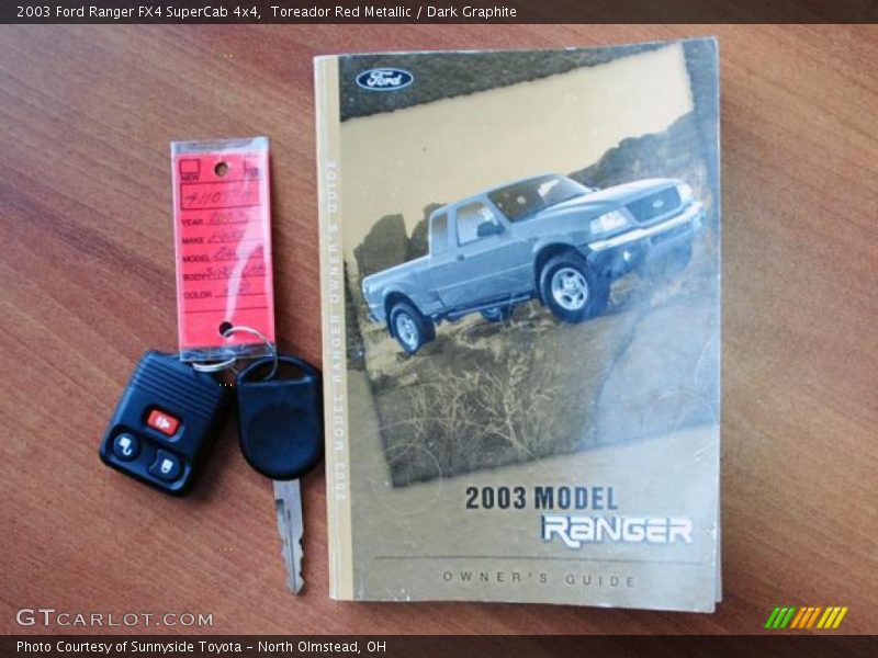 Toreador Red Metallic / Dark Graphite 2003 Ford Ranger FX4 SuperCab 4x4