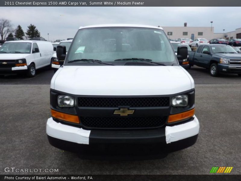 Summit White / Medium Pewter 2011 Chevrolet Express 1500 AWD Cargo Van