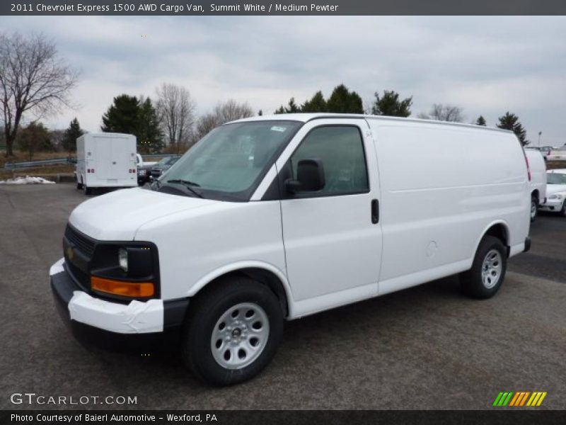 Summit White / Medium Pewter 2011 Chevrolet Express 1500 AWD Cargo Van