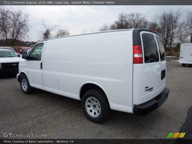 Summit White / Medium Pewter 2011 Chevrolet Express 1500 AWD Cargo Van