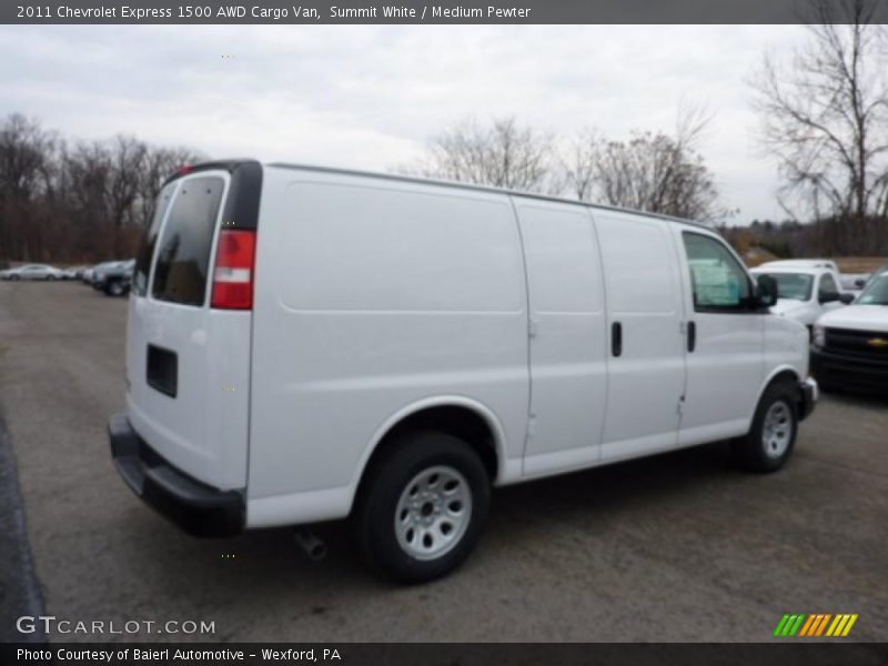 Summit White / Medium Pewter 2011 Chevrolet Express 1500 AWD Cargo Van