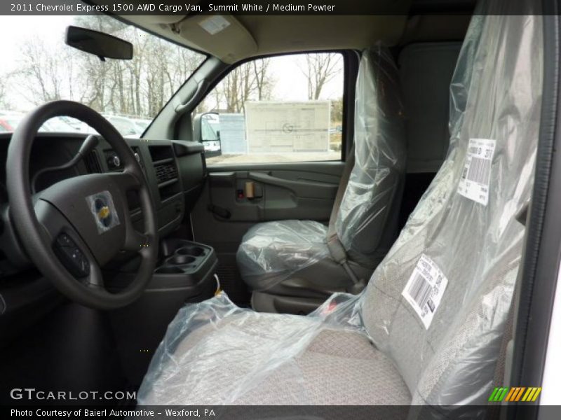 Summit White / Medium Pewter 2011 Chevrolet Express 1500 AWD Cargo Van