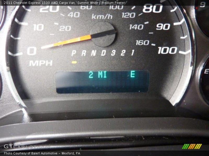 Summit White / Medium Pewter 2011 Chevrolet Express 1500 AWD Cargo Van