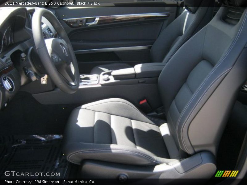  2011 E 350 Cabriolet Black Interior