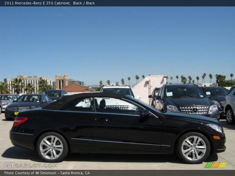 Black / Black 2011 Mercedes-Benz E 350 Cabriolet