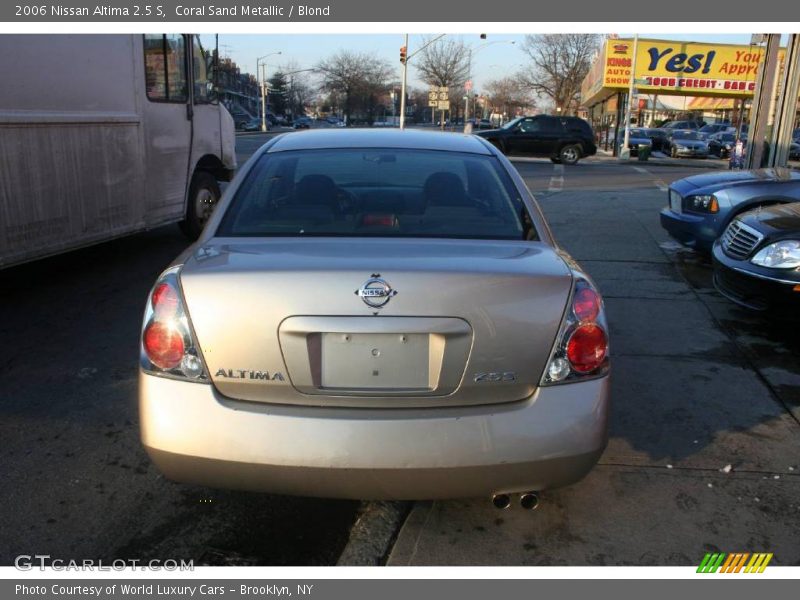 Coral Sand Metallic / Blond 2006 Nissan Altima 2.5 S
