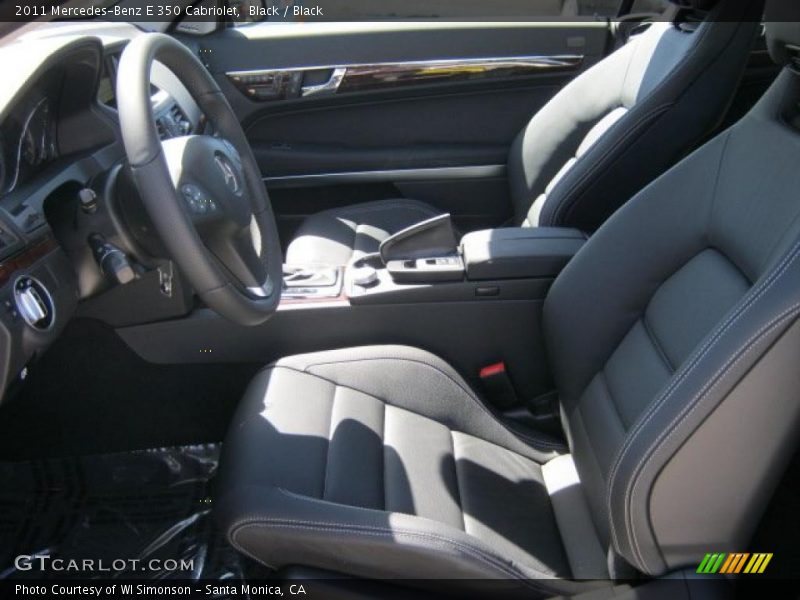 Black / Black 2011 Mercedes-Benz E 350 Cabriolet