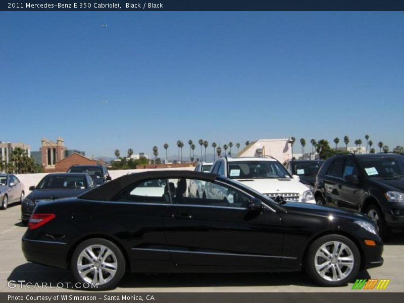 Black / Black 2011 Mercedes-Benz E 350 Cabriolet
