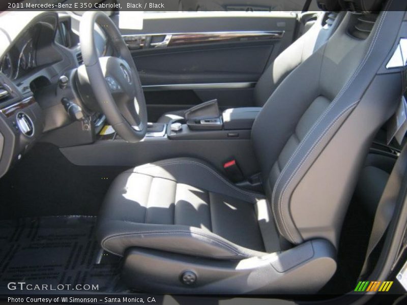 Black / Black 2011 Mercedes-Benz E 350 Cabriolet