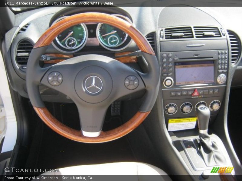 Dashboard of 2011 SLK 300 Roadster