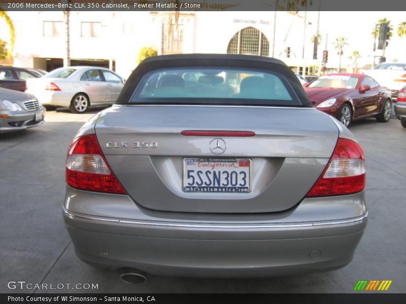 Pewter Metallic / Stone 2006 Mercedes-Benz CLK 350 Cabriolet