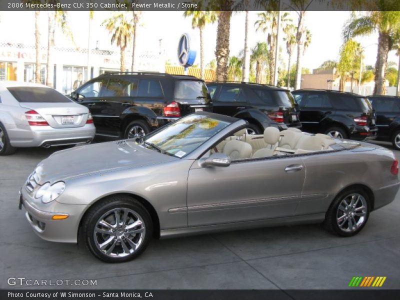 Pewter Metallic / Stone 2006 Mercedes-Benz CLK 350 Cabriolet