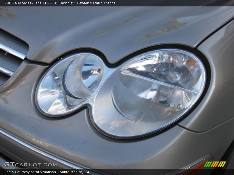 Pewter Metallic / Stone 2006 Mercedes-Benz CLK 350 Cabriolet