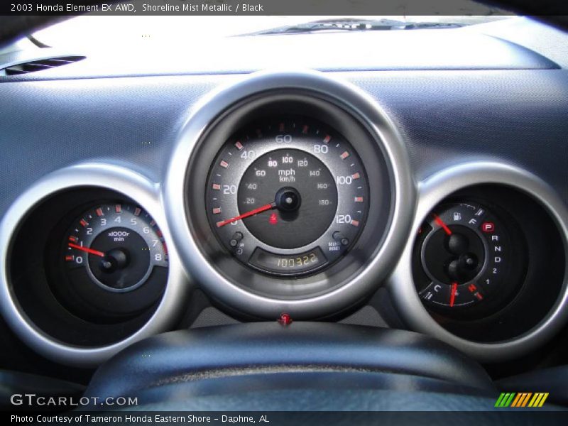 Shoreline Mist Metallic / Black 2003 Honda Element EX AWD